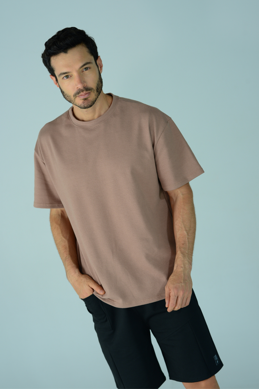 Camiseta oversize con textura
