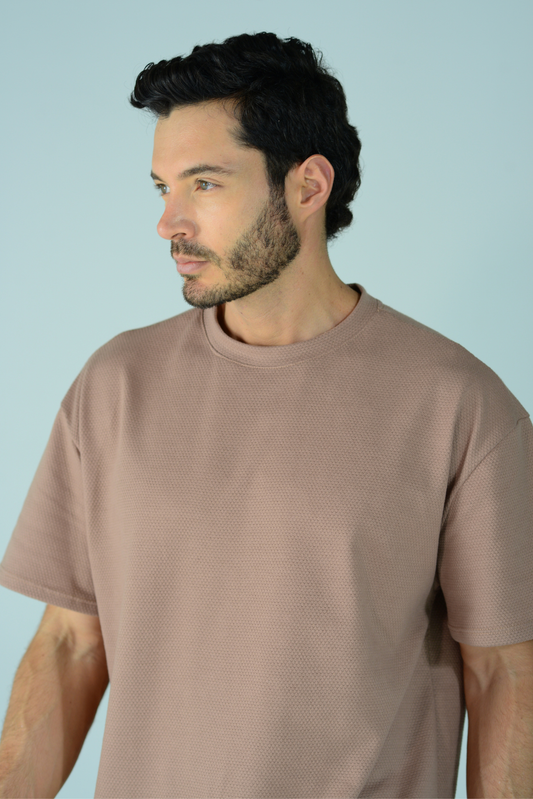 Camiseta oversize con textura