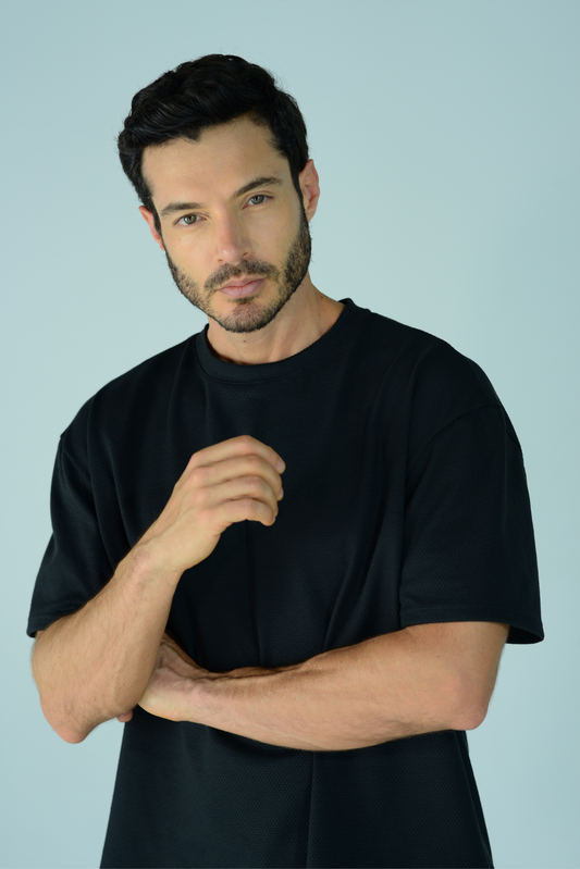 Camiseta oversize con textura