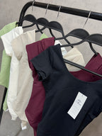 REF: 025188 Body manga corta escote en U