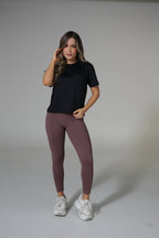 CAMISETA BÁSICA HOLGADA TELA TEXTURIZADA