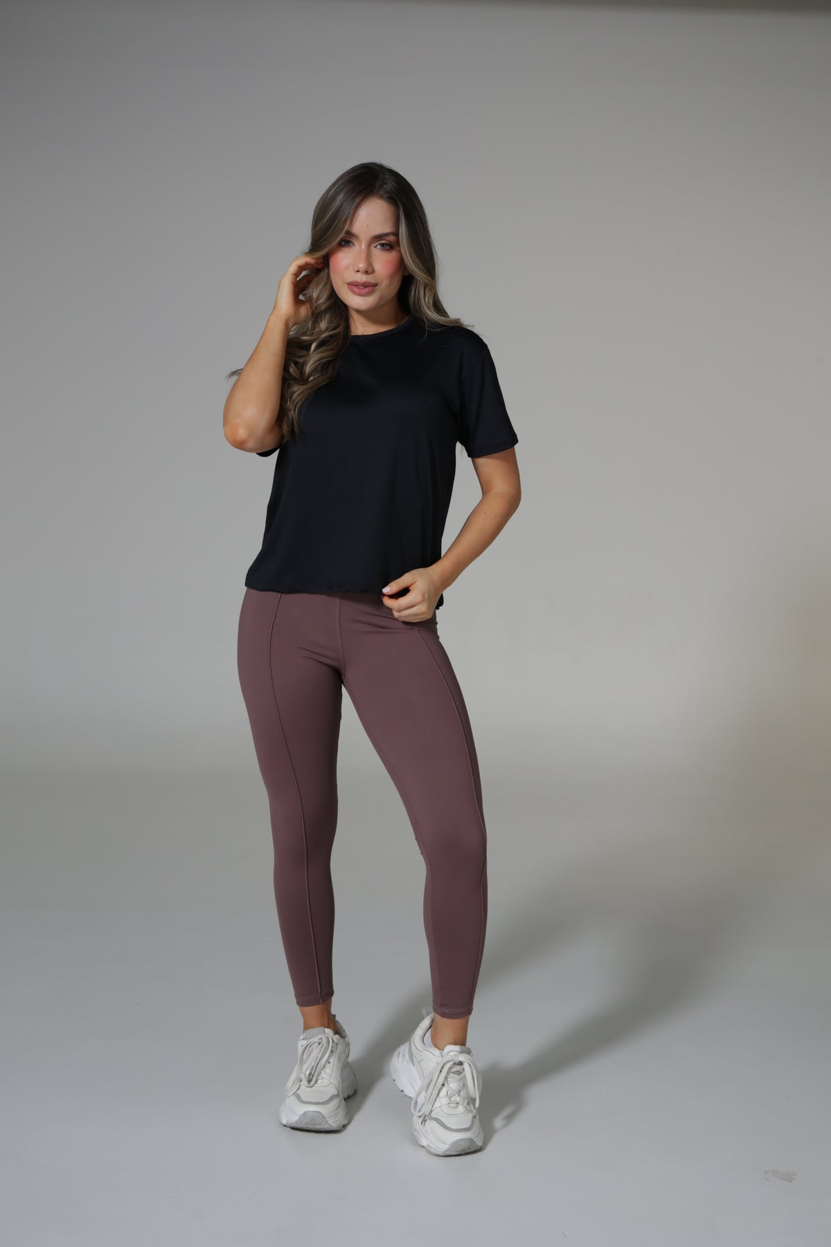 CAMISETA BÁSICA HOLGADA TELA TEXTURIZADA