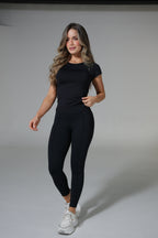 CAMISETA CORTE ESPALDA EN MALLA