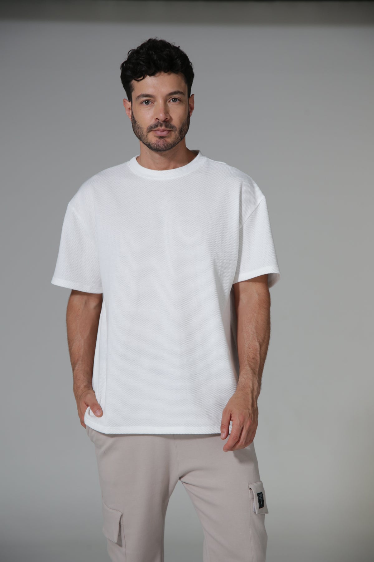 CAMISETA HOMBRE OVERSIVE TEXTURIZADA