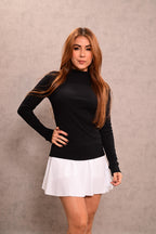 REF: 025219 Buzo cuello tortuga en RIB Algodón